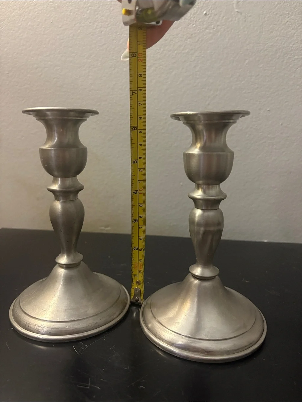 Leonard Genuine Pewter Weighted Candlestick Holders